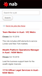 Mobile Screenshot of careers.nab.com.au