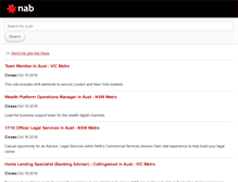 Tablet Screenshot of careers.nab.com.au