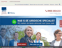 Tablet Screenshot of nab.nl